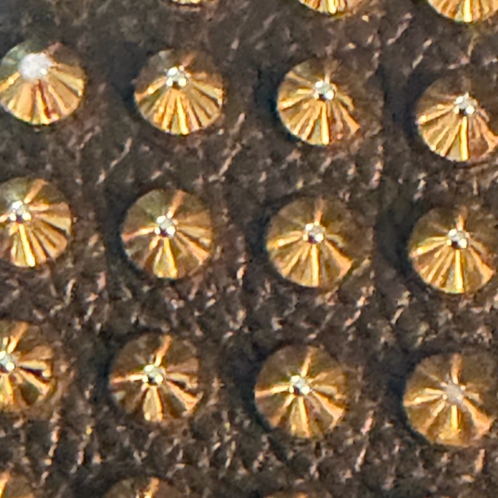Christian Louboutin Panettone Black Studded Zip Wallet
Gold studs, red inside - Picture 7 of 7